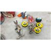 Image 7 : Hot Wheels Race Track, Vintage Puzzle, Wood Blocks - New York, Doll House Furniture and More