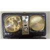 Image 2 : Vintage Delfonic Travel Radio Alarm Clock in Leather Style Case