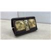 Image 3 : Vintage Delfonic Travel Radio Alarm Clock in Leather Style Case