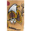 Image 4 : "Standing Tall" Original Woodland Art Eagle Painting on Wood by Les Mawakeesick, 2008, 22 x 14"