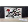 Image 1 : "Medicine Bear" Original Painting by Les Mawakeesick, 2009, Woodland Indigenous Art Style, 7 x 11"
