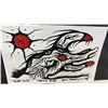 Image 4 : "Medicine Bear" Original Painting by Les Mawakeesick, 2009, Woodland Indigenous Art Style, 7 x 11"