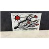 Image 5 : "Medicine Bear" Original Painting by Les Mawakeesick, 2009, Woodland Indigenous Art Style, 7 x 11"
