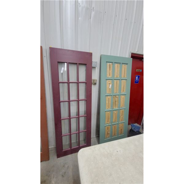 Two 15-lite French Doors, 30 x 80"