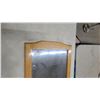 Image 2 : Oak Framed Rectangular Wall Mirror with Arched Top 36 x 19"