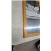 Image 3 : Oak Framed Rectangular Wall Mirror with Arched Top 36 x 19"