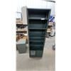 Image 1 : This Item Is a Two-Part Retail Display Unit, Consisting of a Dark Green Metal Shelving Unit