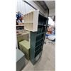 Image 2 : This Item Is a Two-Part Retail Display Unit, Consisting of a Dark Green Metal Shelving Unit