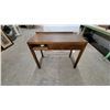Image 1 : Lane Furniture Perception Mid-Century Modern Walnut Writing Desk with Burlwood Drawer