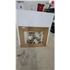 Image 1 : Framed Canadian National Railways Black and White Promotional Photograph of LNR Bedrooms 32 x 42"