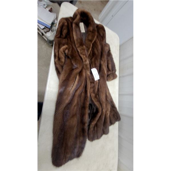 Hudson's Bay Company Full-Length Brown Mink Fur Coat