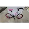 Image 1 : Supercycle Fly Girl Children's Multi-Speed Bicycle with Pink Rims and Knobby Tires 18"
