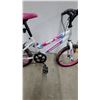 Image 3 : Supercycle Fly Girl Children's Multi-Speed Bicycle with Pink Rims and Knobby Tires 18"