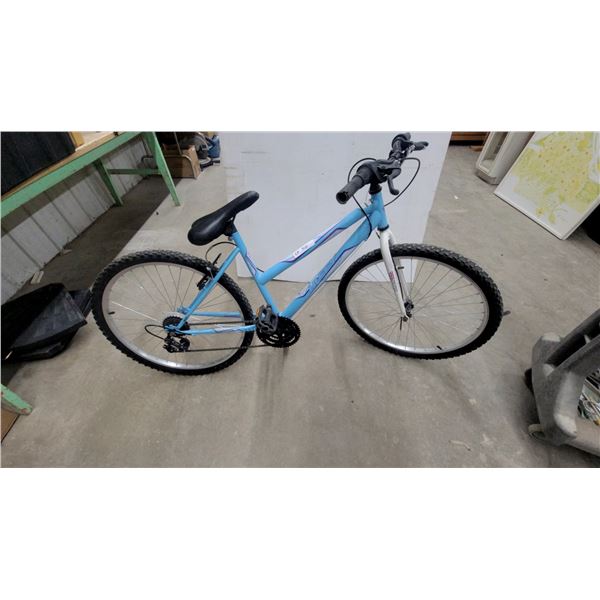 Huffy 26" Light Blue Mountain Bike with Multi-Speed Drivetrain and V-Brakes 26"