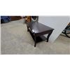 Image 2 : Dark Espresso Transitional Console Table with Two Drawers and Lower Shelf 18 x 20 x 40"