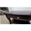 Image 4 : Dark Espresso Transitional Console Table with Two Drawers and Lower Shelf 18 x 20 x 40"