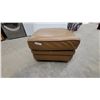 Image 1 : Tan Leather Channel-Tufted Ottoman
