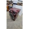 Image 2 : Samsung DV457 Front-Load Steam Dryer in Merlot Finish with Chrome-Trimmed Door