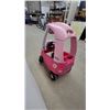 Image 3 : Little Tikes Princess Cozy Coupe Pink and White Ride-On Toy Car