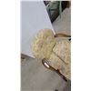 Image 3 : Vintage Tufted Floral Upholstered Armchair with Scroll Arms and Cabriole Legs