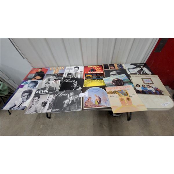 Collection of Elvis Presley Calendars, Vinyl LP Records, and More
