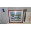 Image 1 : Mary Engelbreit "A Meadow Hall Summer" Framed Limited Edition Print Biggest 32 x 36"