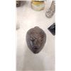 Image 2 : Carved Mask, Totem Sculpture, Pewter Figurine, Brass Sailboat, Wood Cart and More