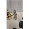 Image 4 : Carved Mask, Totem Sculpture, Pewter Figurine, Brass Sailboat, Wood Cart and More