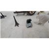Image 7 : Carved Mask, Totem Sculpture, Pewter Figurine, Brass Sailboat, Wood Cart and More