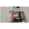 Image 3 : Tall Santa Figurine with Wreath and Assorted Christmas Ornaments