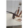 Image 2 : Hand-Carved Wooden Eagle, Marlin, Figural Sculptures, and German Erzgebirge Smoker Figure