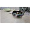 Image 5 : Cloisonné Enamel Bowl, Cabbage Leaf Dishes, Jasperware-Style Glasses in Caddy and More