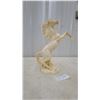 Image 2 : Cream Resin Rearing Horse Decorative Statue 16" Tall