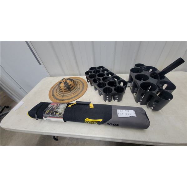 Reliance CoolStream 12-Can Pop-Up Cooler, Woven Hat, and Bottle Holders