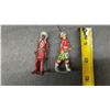 Image 3 : Hand-Painted Lead: British Highlander Soldier & American Indian Chief Plus Plastic Warrior Made