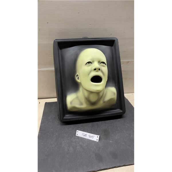 "Dark Illusions" by R. Marino 1994 Glow-In-The-Dark 3D Screaming Head Movie Prop, 15 x 18"