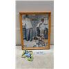 Image 1 : Norman Rockwell "At the Doctor's Office" Framed 12 x 15" Print and Mexican Ceramic Cross