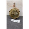 Image 1 : Antique Middle Eastern Brass Gunpowder Flask with Engraved Pentagram Design