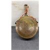 Image 2 : Antique Middle Eastern Brass Gunpowder Flask with Engraved Pentagram Design
