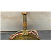 Image 5 : Antique Middle Eastern Brass Gunpowder Flask with Engraved Pentagram Design
