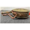 Image 7 : Antique Middle Eastern Brass Gunpowder Flask with Engraved Pentagram Design