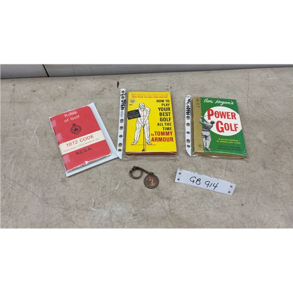 Vintage Golf Lot: 1960 Hogan's Power Golf, 1962 Armour's Best Golf, 1972 R.C.G.A.