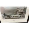 Image 10 : Three Framed W.H. Bartlett 1840 Color Prints: Upper Canada Aylmer