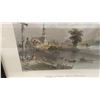 Image 4 : Three Framed W.H. Bartlett 1840 Color Prints: Upper Canada Aylmer
