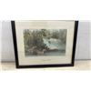 Image 5 : Three Framed W.H. Bartlett 1840 Color Prints: Upper Canada Aylmer