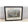 Image 8 : Three Framed W.H. Bartlett 1840 Color Prints: Upper Canada Aylmer