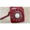 Image 3 : Northern Telecom Corded Red 500-Type Rotary Desk Telephone, Working