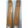 Image 2 : Pair of Vintage Mermaid by Aqua-Rite Cruiser Combi Laminated Wood Water Skis with Bindings