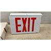 Image 3 : 4 New Dual Voltage LED Steel Exit Signs, 120/347VAC, 20 Gauge