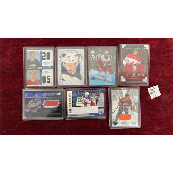 Hockey Rookie Cards Including Cogliano, Bass, Connor, Hirose, Cowen, Denisenko and Barron